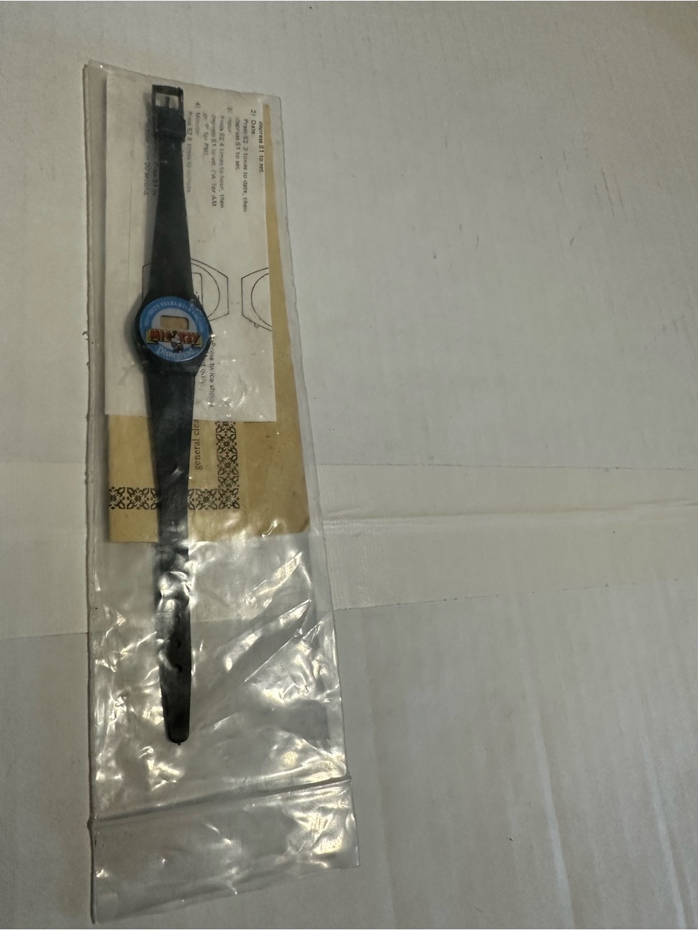 vintage Disneyland Mickey Mouse digital watch